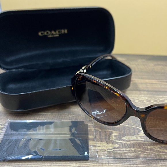 Coach brown tortoiseshell sunglasses main image 7